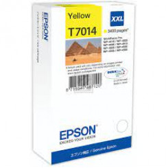 Epson T7014 Yellow Ink Cartridge (3400 Pages) - Original Epson pack for WorkForce Pro WP-4015DN, WP-4020, WP-4025DW, WP-4095DN, WP-4515DN, WP-4525DNF, WP-4530, WP-4535DNF, WP-4540, WP-4595DNF